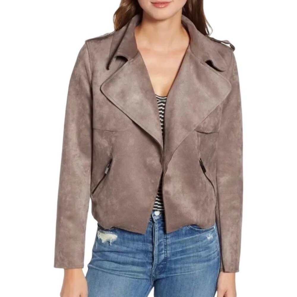 Kut from the Kloth Taupe Leather Jacket